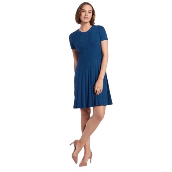 Draper James A-Line Deep Teal Sweater Dress ~NWT~ - Picture 1 of 4